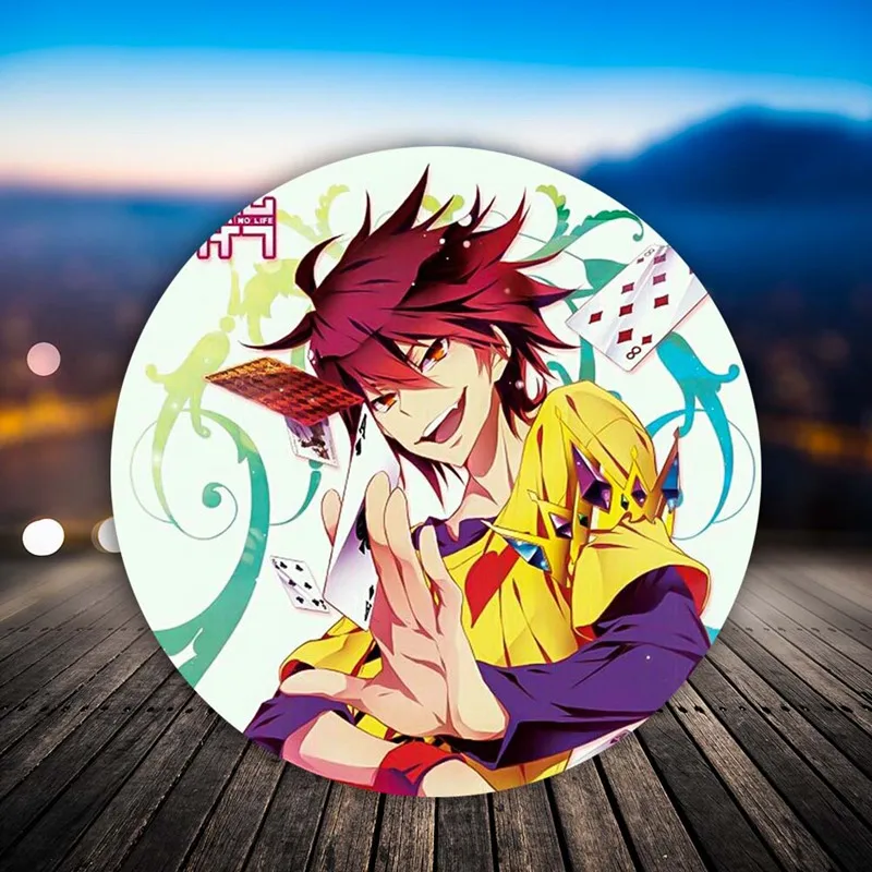 New Popular Brooch Japan Anime No Game No Life Shiro Sora Badge Russian Gaming Pin Coin Icon Cloth Backpack Ornament