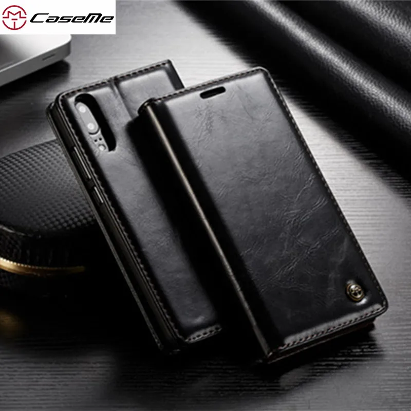 P20 lite Case Caseme Vintage Leather Flip Phone For Huawei Pro Magnetic Card Slot Wallet Stand Cover | Мобильные телефоны и