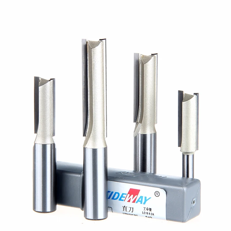 

Роутер с прямым хвостовиком 1/4*1/4, лезвие 5/32, карбид вольфрама, 2 канавки, профессиональный роутер Tideway 2960