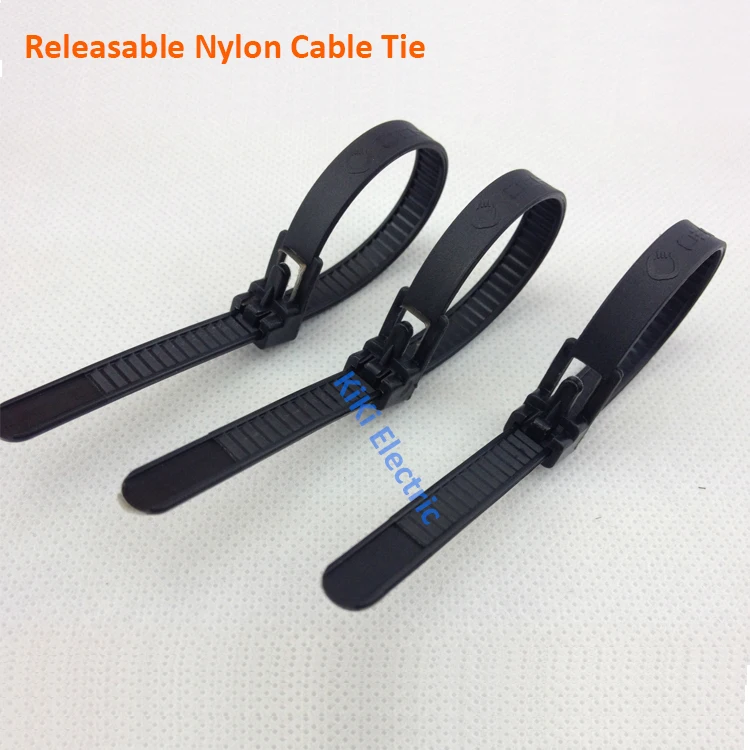 10"L 8*250(width7mm)MM Releasable Nylon Cable ties repeatedly use wire ties use for 4 63MM