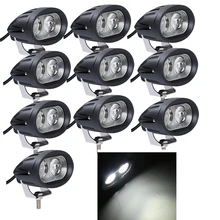 10pcs 20W 4D LED Work Spot Light For CREE Chips Motorcycle Bicycle SUV 4X4 ATV OffRoad Driving Waterproof Headlights Fog Flood