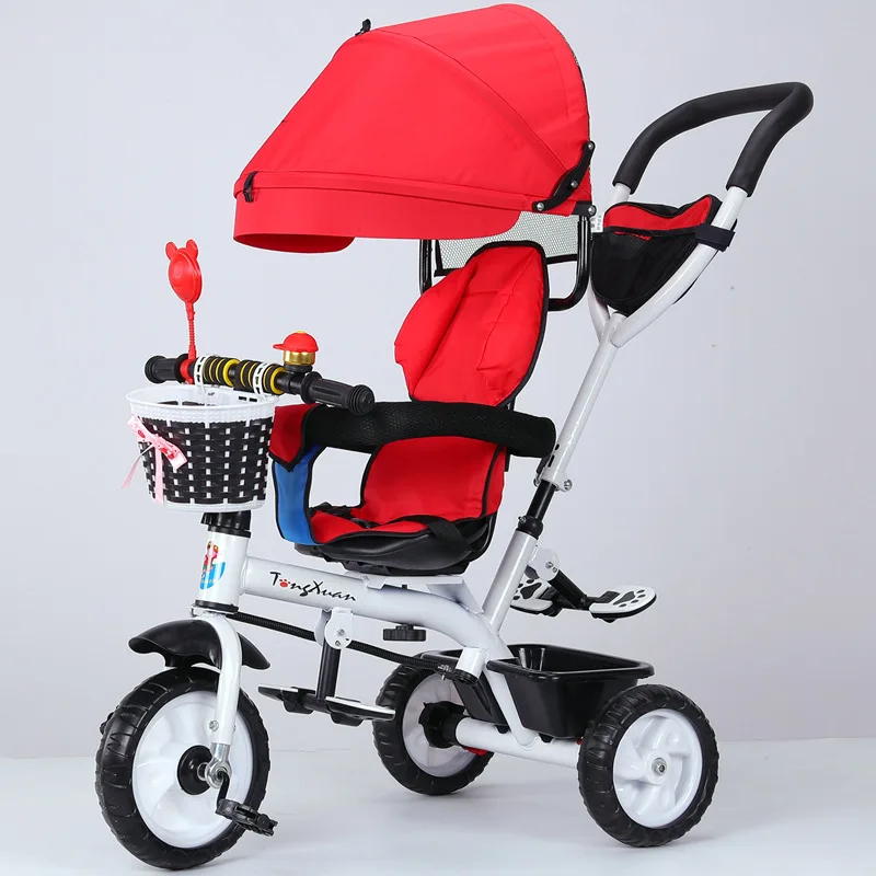 

2 In 1 Baby Tricycle Stroller Three Wheels Stroller Baby Carriage Pram Toddler Child Tricycle Bicycle Jogging Stroller Buggies