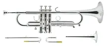 BB Труба серебро с гальваническим покрытием два комплекта колокол 121.5 мм/122.5 мм Латунь Материал профессиональные музыкальные инструменты