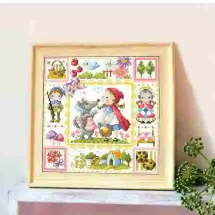 

SO-3203 DIY Craft Stich Cross Stitch Package Cotton Fabric Needlework Embroidery Crafts Counted Cross-Stitching Kit