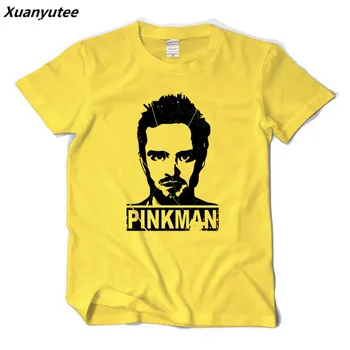 

Xuanyutee Breaking Bad TV Series T shirt Homme Lover Cotton Short Sleeve O-neck Printed Jesse pinkman Breaking Bad T-shirt Men