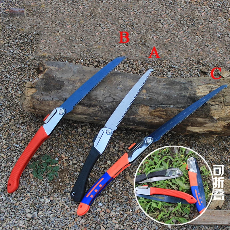 

#New Portable Home Manual Pruning Hacksaws Garden Folding Trimming Saw Pruning Garden Household Anti-skip Hand Steel Sawing Tool