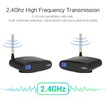 REDAMIGO 2.4GH 150M Wireless AV Transmitter & Receiver TV Broadcasting Audio Video sender TV Signal receiver 3 RCA RTE330+