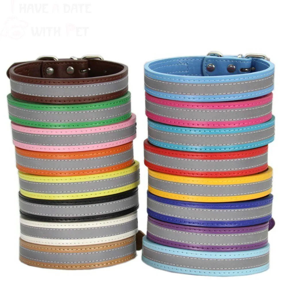 

Reflective Dog Collar Adjustable Xs S M L Size Dogs Travel Safely At Night For Small Dog Cat Medium Necklace Strap Pet Product