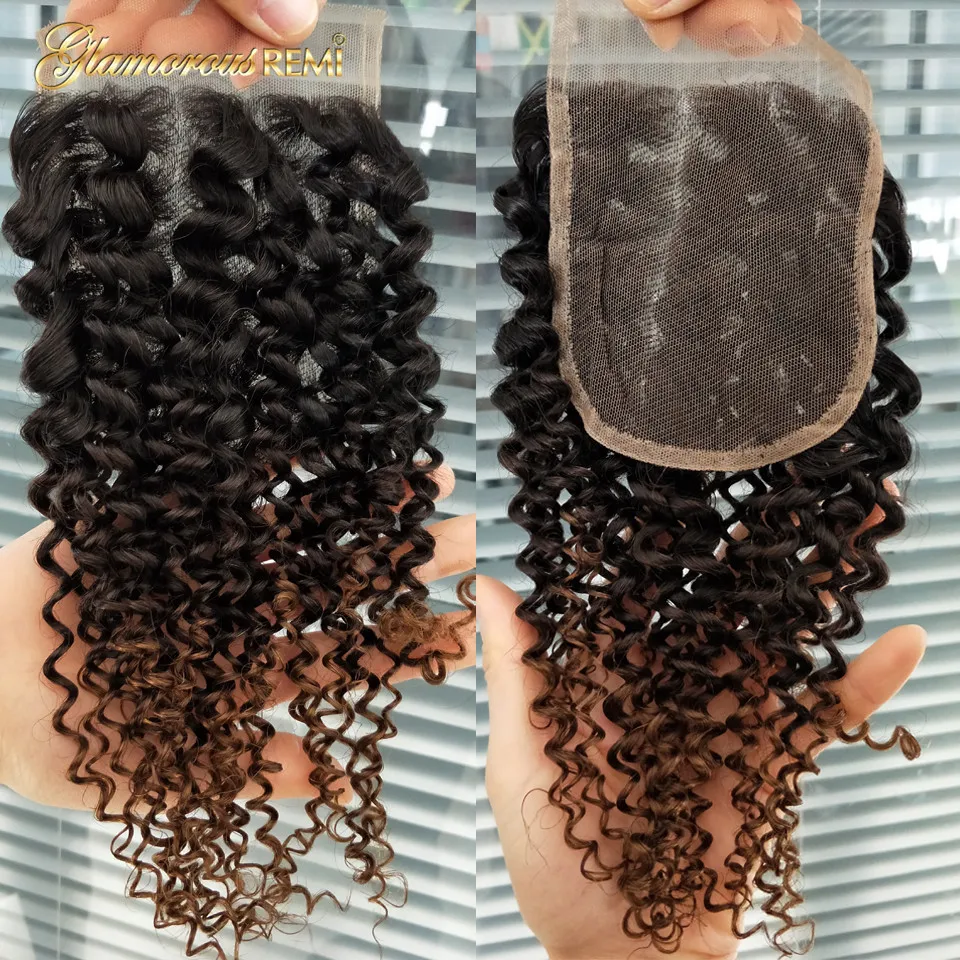 3 tone ombre kinky curly