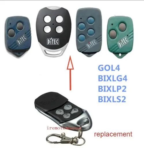 DITEC garage door replacement remote control Rolling code 433.92mhz ditec garage door replacement remote control rolling code 433 92mhz dhl free shipping
