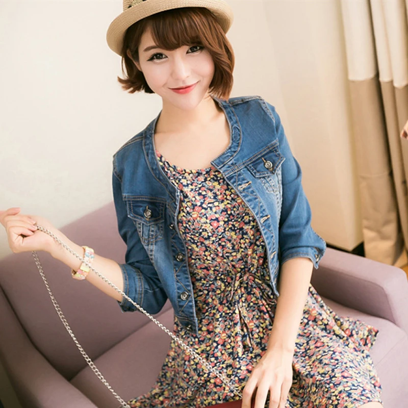 astounding  Casual Denim Jacket Women Basic Coats 2019 Slim Chaqueta Mujer Jean Jackets Female Vintage Ladies C