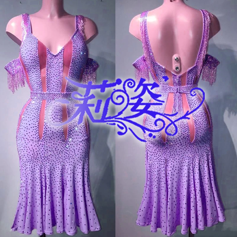 

2017 NEW Latin salsa Cha cha Rumba Ballroom Dance Dress LATIN RHYTHM SALSA BALLROOM DANCE DRESS