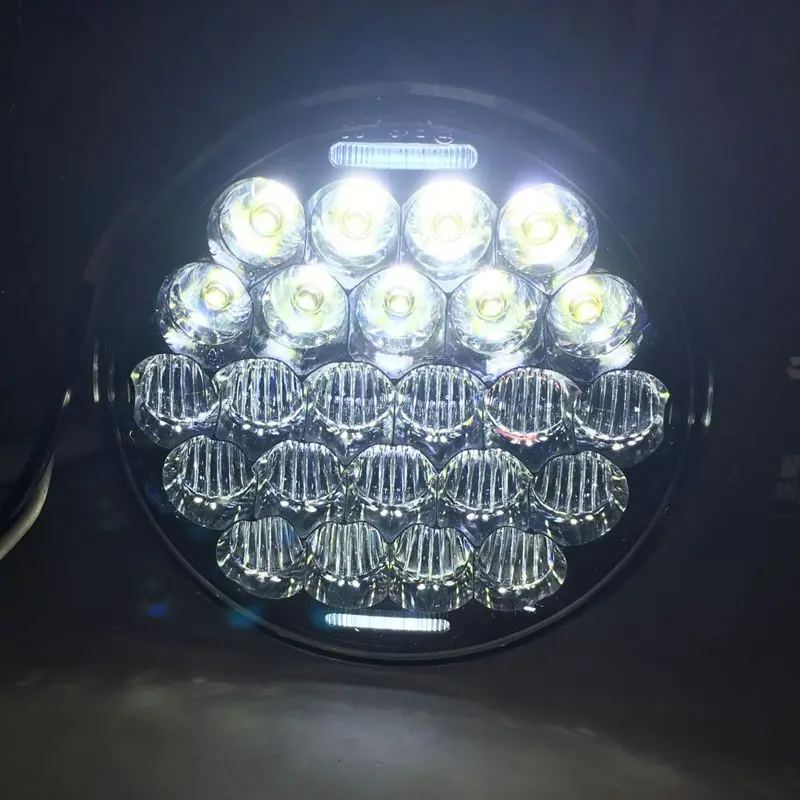 5,75 дюймов Мото Светодиодный фонарь Круглый мотоциклетный налобный фонарь для Harley 883 sportster, для мотора DRL фары светодиодный 5 3/" налобный фонарь