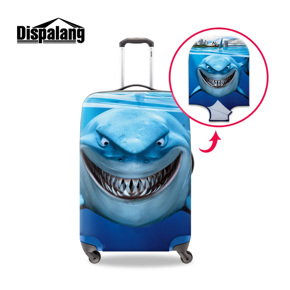 

fashion waterproof travel luggage cover for women,dolphin pattern spandex luggage covers for girl,apply for 18-30 inch suitcase