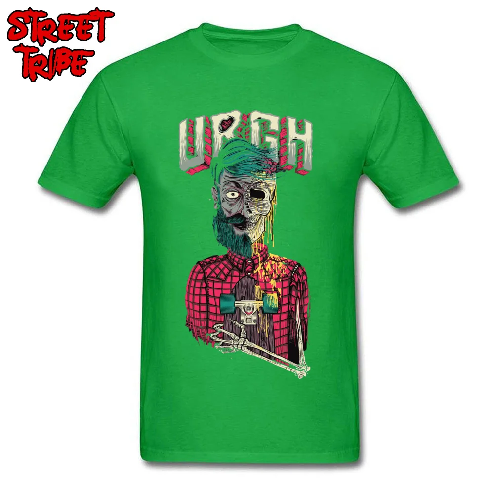 Brand New cartoon rock music skull rock829yy Tshirts O Neck 100% Cotton Mens Tops Shirts Short Sleeve ostern Day Tee Shirt cartoon rock music skull rock829yy green