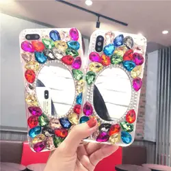 Bling для iPhone XS Max Diamond чехол для iPhone X XR изысканный Чехол Зеркало чехол для iPhone 8 Plus 7 плюс 6 S плюс TPU чехол