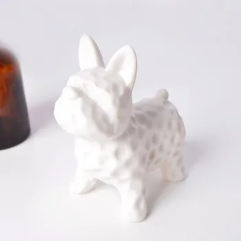 

Nordic Ceramic Dog Figurines Miniatures Creativity Decoration Crafts Shop Living Room Desktop Home Decoration Accessories Modern