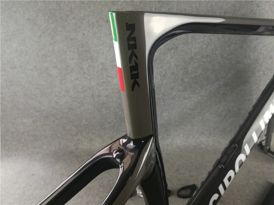 Excellent Disc brake Cipollini NK1K carbon Frame Sliver Road Bike Frames 3k or 1k carbon bicycle framework BB68/BB30 5