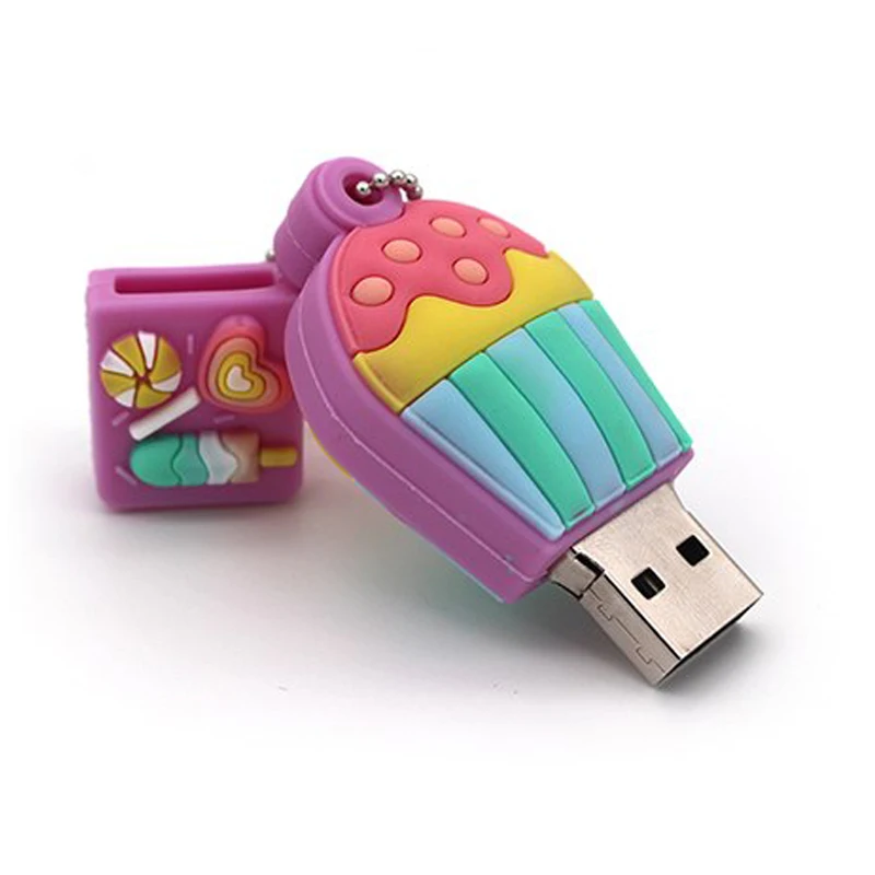 Дешевый Usb флэш памяти флэш накопитель флэш диск мультфильм Usb в виде мороженого Flash Drive 4G 8G 16G 32 GB 64 GB Usb, для карты памяти Ручка Driv