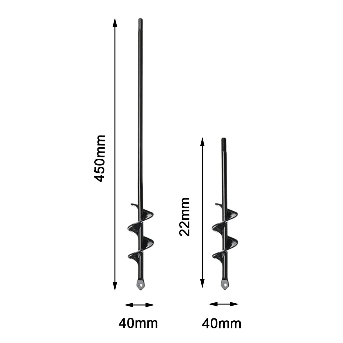 Садовый Бур сверло спиральный с отверстиями экскаватор инструмент 4 мм цветок плантатор лампа шестигранный вал сверло сад отверстие экскаватор инструмент 22 см/45 см