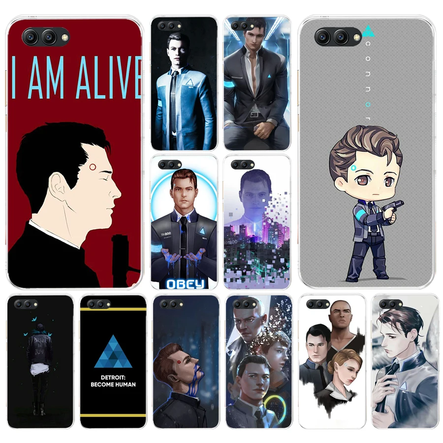 

111FG Detroit Become Human Soft Silicone Tpu Cover Case for Honor 9 10 huawei p10 lite y6 prime 2018 mate 10 lite play p smart