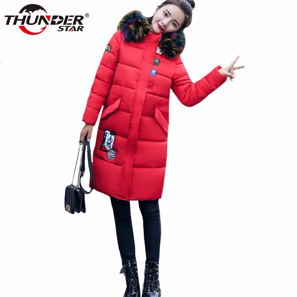 Épais Chaud Hiver Survêtement Femme Duvet Grande Canard Automne Pardessus Longue À 2018 Femmes Blanc Mince rouge Capuchon Noir Veste De Fourrure Manteau 7aTUgxSq