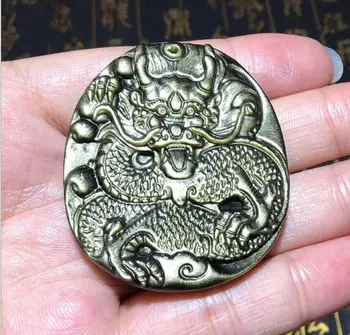 

Natural Mexican Diamonds SpongeBob Pills Years Old Zodiac Dragon Pendant Lucky Money Falling Jewelry Necklace o15#