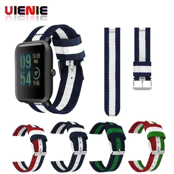 

Nylon woven strap replacement bracelet strap for Xiaomi / Huami / Amazfit Bip fitness bracelet activity tracker for relogios