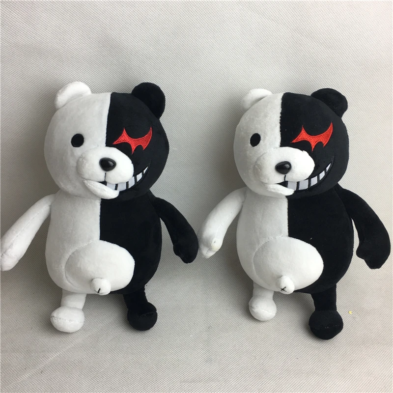 10 шт./лот, Мультяшные куклы Dangan Ronpa Monokuma, плюшевые игрушки, черно-белый медведь, детские игрушки, подарки на день рождения
