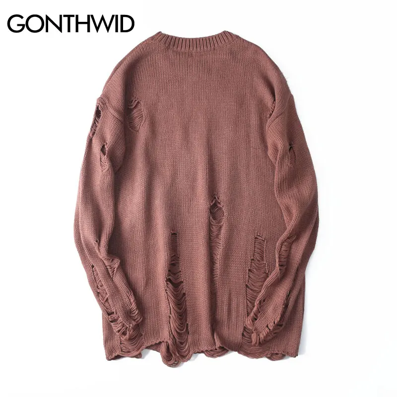 свитер оверсайз рваный