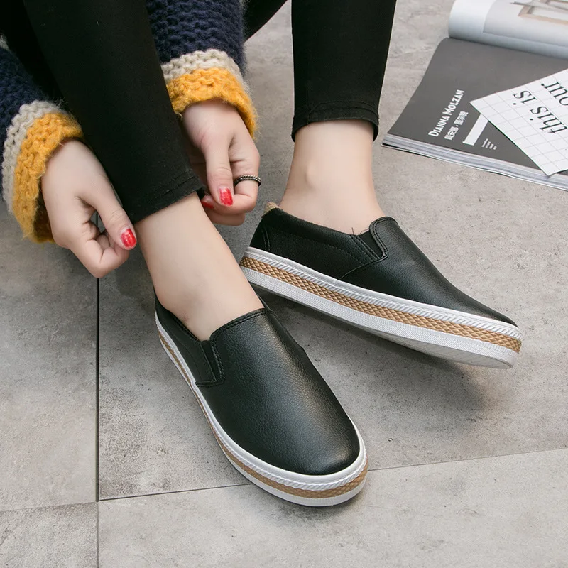 

Women shoes 2019 Spring Korean version small white shoes breathable sneakers women a pedal casual shoes woman tenis feminino