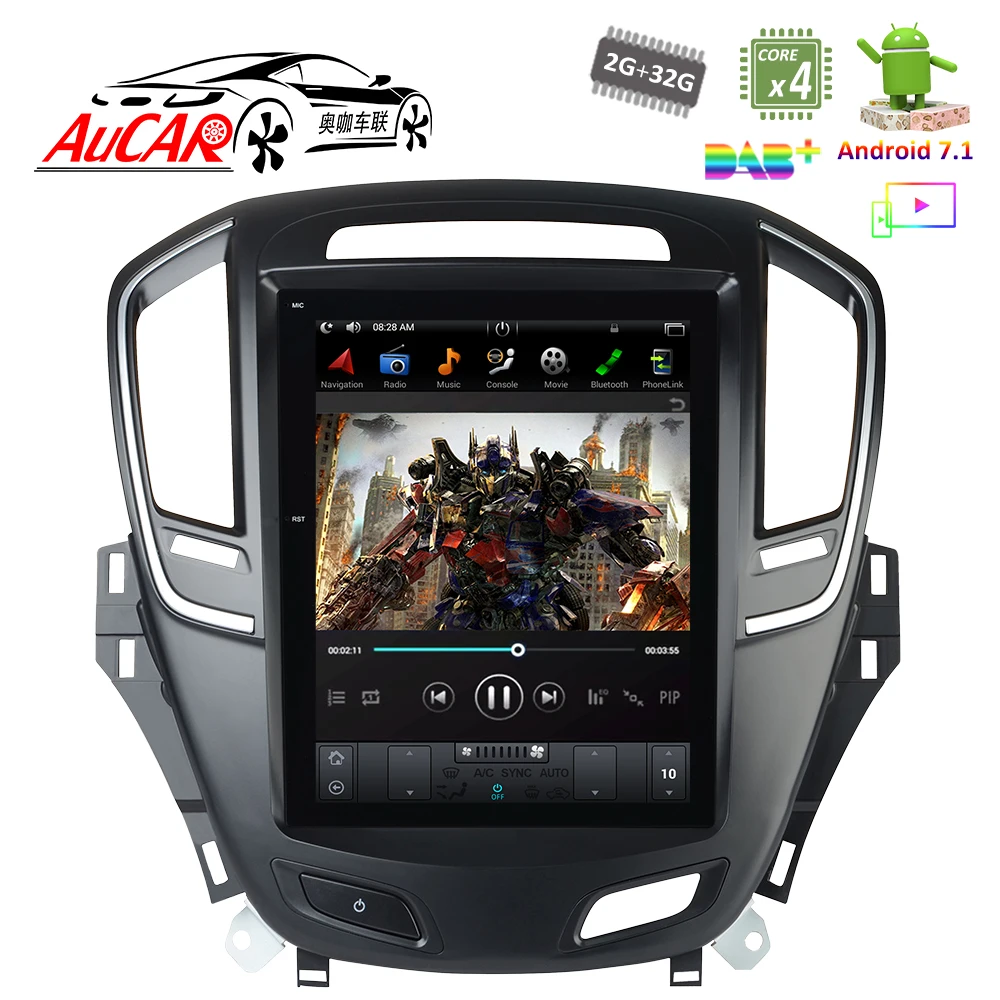Perfect Android 7.1 10.4" Tesla Style for Opel Insignia Buick Regal 2014 - Car GPS Mulltimedia Bluetooth Radio WIFI 4G Vertical Stereo 3