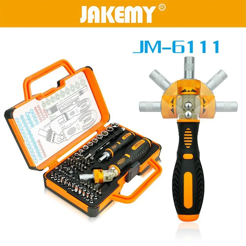 

JAKEMY 69 in 1 Multi Function Hand Tool Repair Kit Screwdriver Set for IPhone IPad Household Appliance Cell Phone Hand Tools Set
