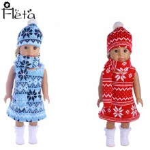 Fleta Doll 2018 New Design Doll Clothes Suit For 18-inch American Doll Or 43 Cm Doll Christmas Party Dress baked doll christmas candy party dress
