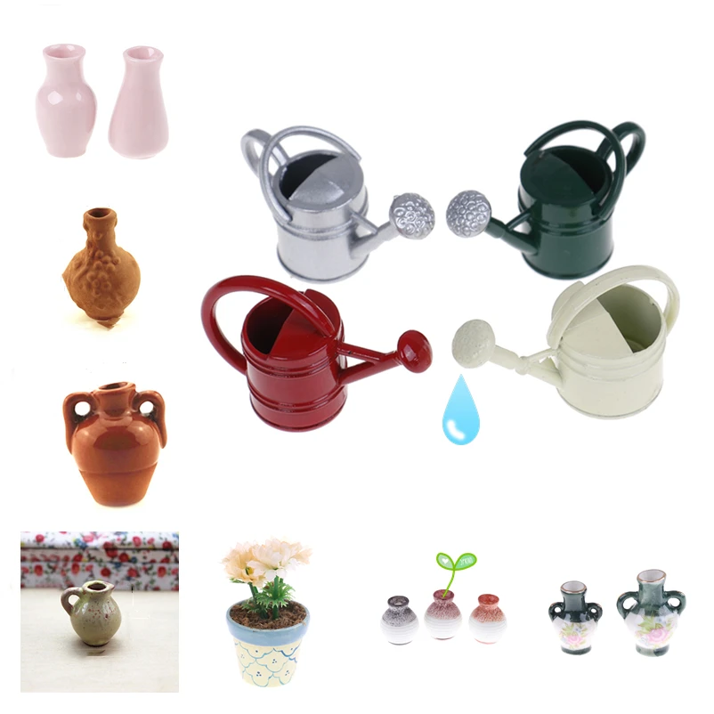 

Dollhouse Miniature Watering Can Dollhouse Decoration vase Dollhouse Accessories Classic Baby Toys Handicrafts Model