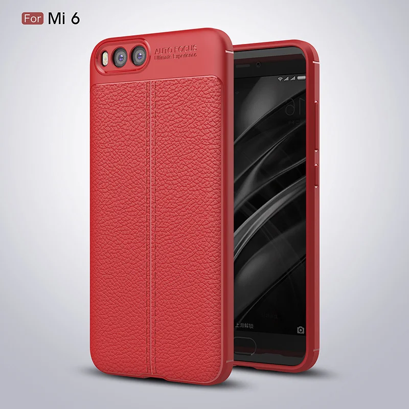 Litchi leather silicone case xiaomi mi6 (15)