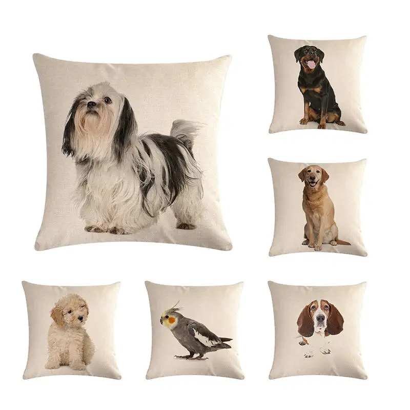 

Animal Dog Cover Corgi Pug Cushion Pillow Case French Bulldog Chihuahua Pillow Case Covers Decorative Throw Pillow Linen ZY457