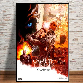 

Poster Game of Thrones season 8 GOT 2019 TV Posters and Prints Canvas Painting Wall Art Picture for Living Room Home Decor