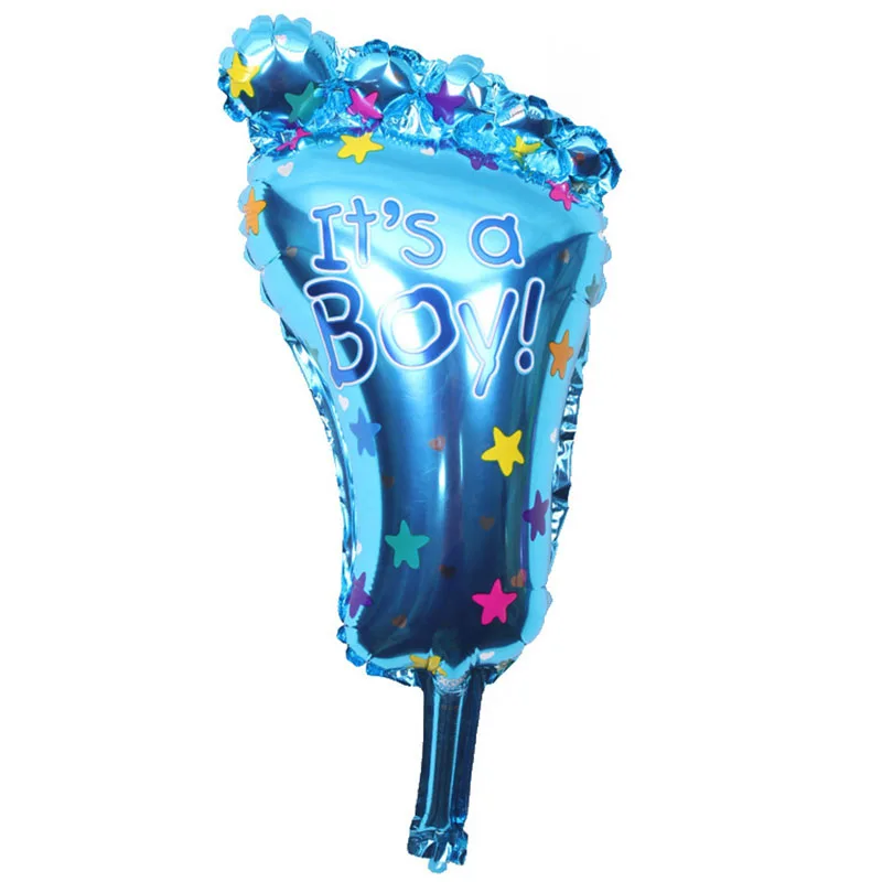 Милые для мальчиков и девочек воздушные шары для мальчиков на день рождения, голубые и розовые воздушные шары из алюминиевой фольги, вечерние, свадебные украшения