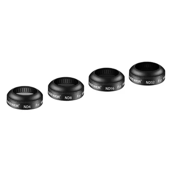 

Neewer 4 Pieces Drone Neutral Density ND Filter Kit for DJI Mavic and Mavic Pro Quadcopter Includes HD ND4 ND8 ND16 ND32 Filters