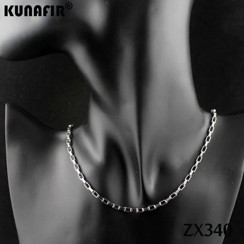 Цепочка Из Нержавеющей Стали ZX340 длиной 14 38 дюймов 3 0 мм 20 шт.|box chain|chain stainlessstainless