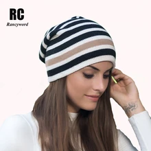 [Rancyword] Новинка, прямые поставки с фабрики, вязаные шерстяные шапки, женские шапочки Skullies, плотные повседневные зимние теплые шапки для женщин, шапка RC1216