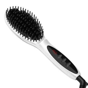 

110-220V Ions Comb Ionic Steam Iron LED Display Hair Straightener Straightening Iron Brush Perfect Styler