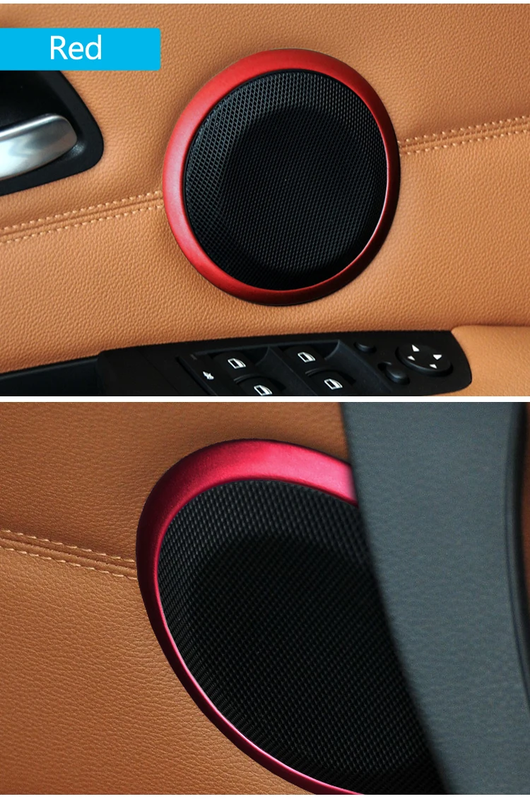 2 шт. автомобильный Стайлинг автомобильный аудио динамик дверь громкоговоритель накладка наклейка крышка для bmw e90 3 серии bmw e84 X1 декоративное кольцо круг