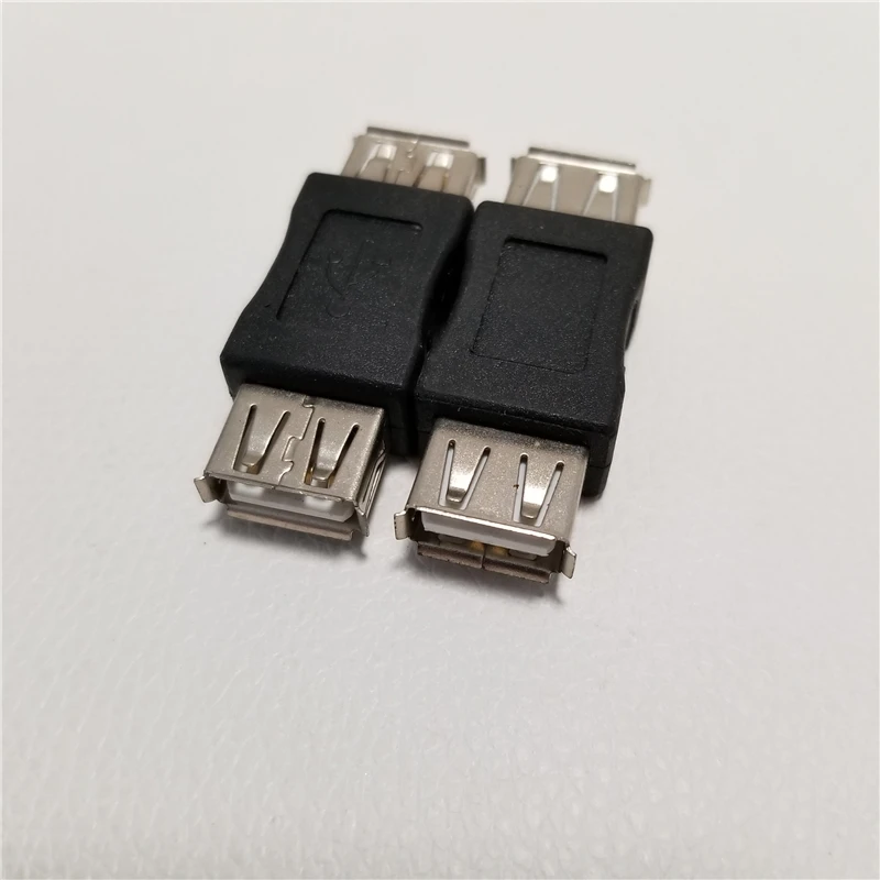 USB 2,0 Тип A конвертер Женский Расширение передачи данных адаптер Черный