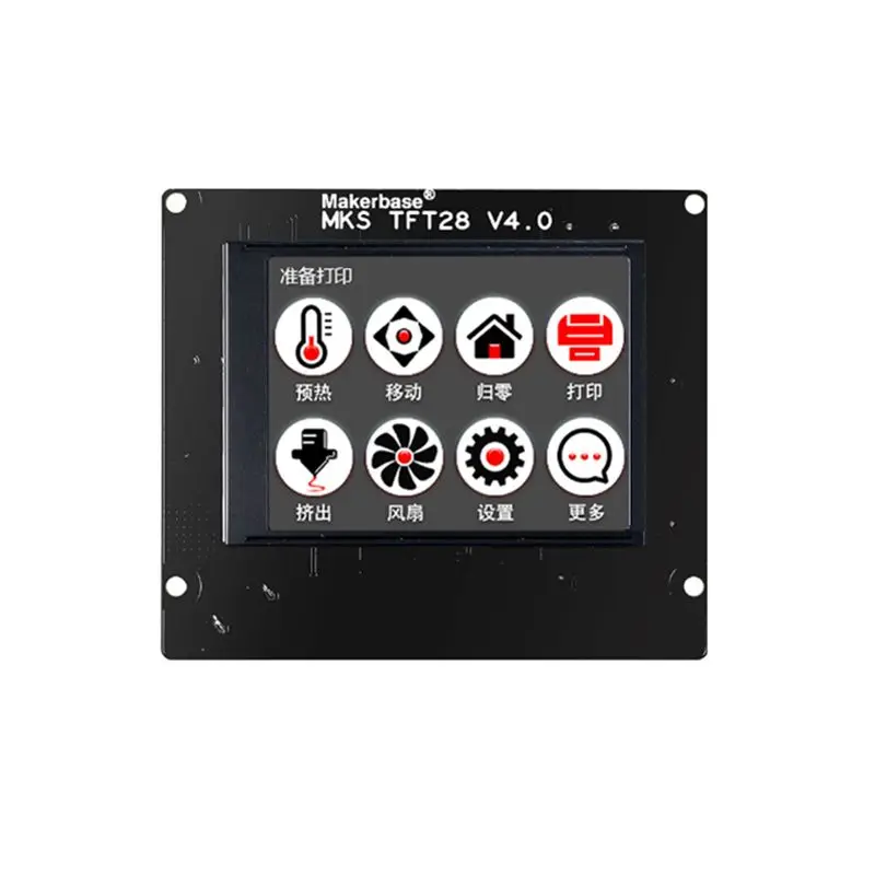 3D أجزاء تحكم عرض MKS TFT28 V4.0 2.8 بوصة شاشات تعمل باللمس tft دعم/WIFI/APP/انقطاع/اللغة ل MKS SBASE