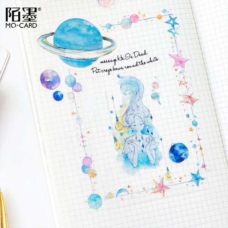 45 шт./компл. kawaii Memo pad модные милые звезды шаблон наклейки для дневника офиса Декор школьные принадлежности канцелярские принадлежности