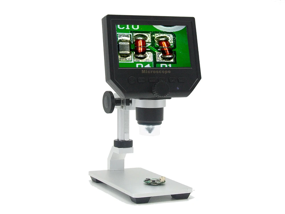 

4.3" OLED Display 1X - 600X Digital Microscope 3.6MP Portable Electronic Microscope Zoom