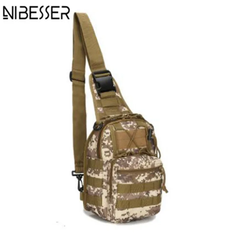 NIBESSER New Camouflage Men Chest Bag Military Travel Riding Crossbody