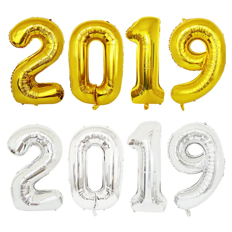 Adult Birthday Inflatable Balloon Ramadan Kareem Balls Numbers Balloons Graduation 2019 Ball Figure Decorations | Дом и сад